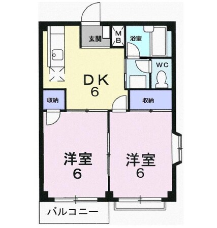 大場駅 バス11分  南小学校下車：停歩3分 2階の物件間取画像